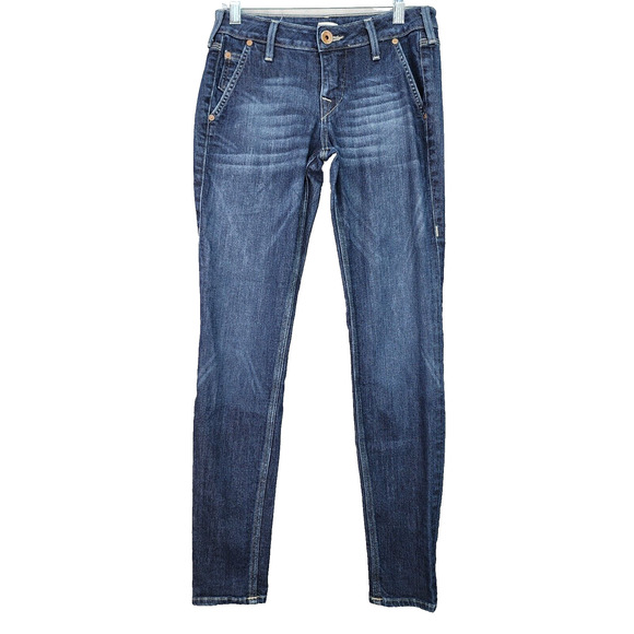 Vintage True Religion Jeans Women 26 (26x28) Stella Skinny Stretch Blue Denim - Picture 2 of 13